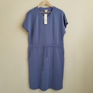 Yelete Scuba Short Sleeve Dress Large NWT
